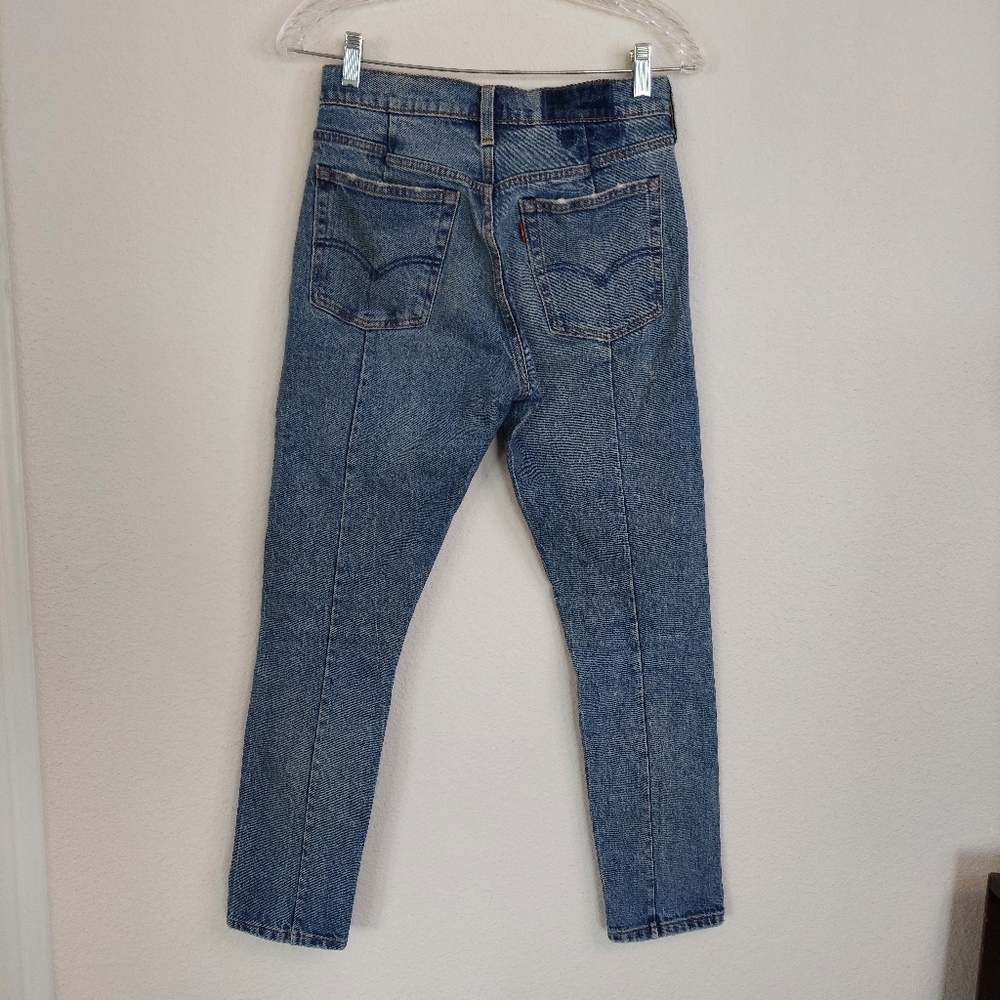 Levi's Altered 501 Distressed Skinny Jeans 26